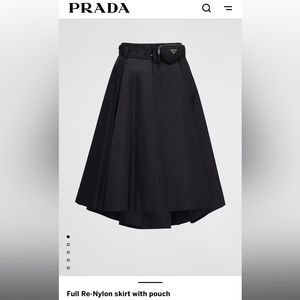 ISO Prada Nylon Pouch Skirt.